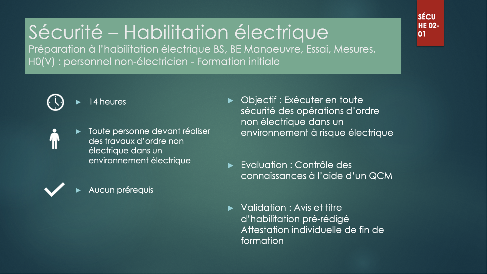 Formation Habilitation Électrique